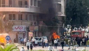 Explosions reported near a hotel in Syria during President Emmanuel Macron’s visit