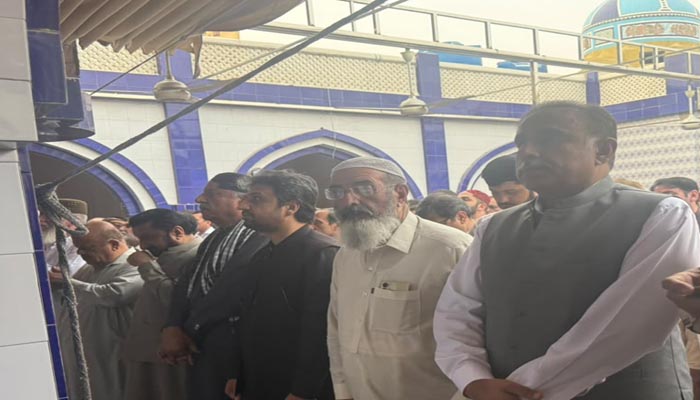 Funeral prayer held for District and Sessions Judge Abdul Hakim Kakar martyred in Mastung attack