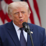 US President Donald Trump and Turkish President Recep Tayyip Erdogan speaking to media in Ankara