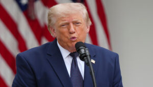 US President Donald Trump and Turkish President Recep Tayyip Erdogan speaking to media in Ankara